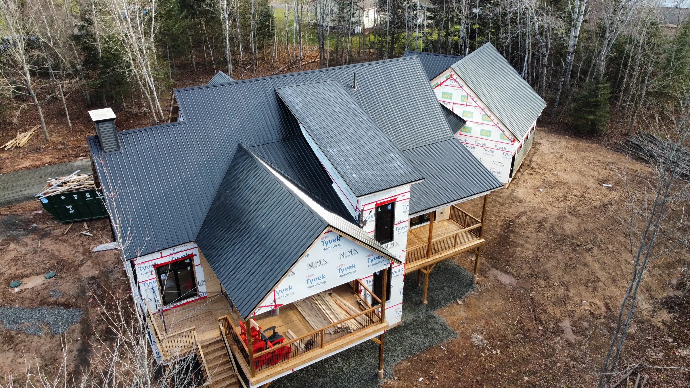A to be built home nearly finished waiting on the final exterior siding