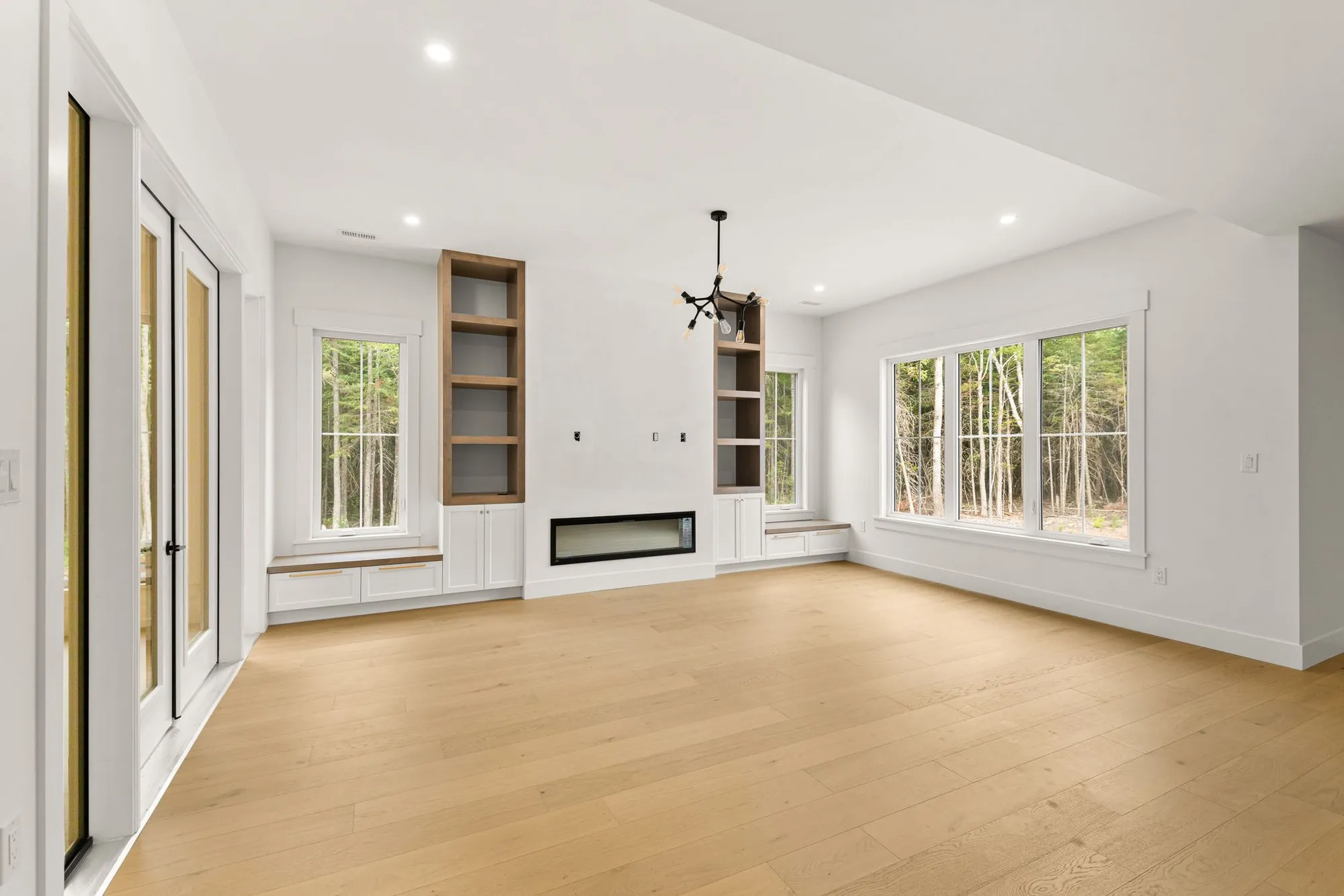 Cozy seating with the warmth of fire